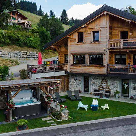 Superbe Duplex Avec Jacuzzi, 3 Chambres, 10 Pers, Proche Pistes, Parking Prive, - Fr-1-671-234 Apartment Les Gets